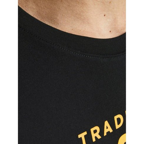 JACK & JONES HOMME LOGO NOIR  T-SHIRT | BLACK